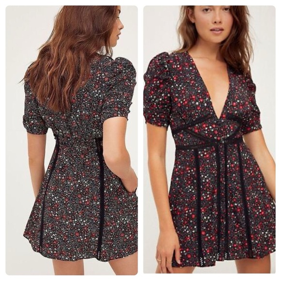 Free People Piece of Your Heart Mini Dress - Picture 1 of 9